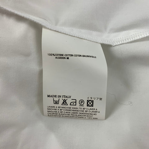 VIVIENNE WESTWOOD MAN Size S White Cotton Asymmetrical Collar Long Sleeve Shirt
