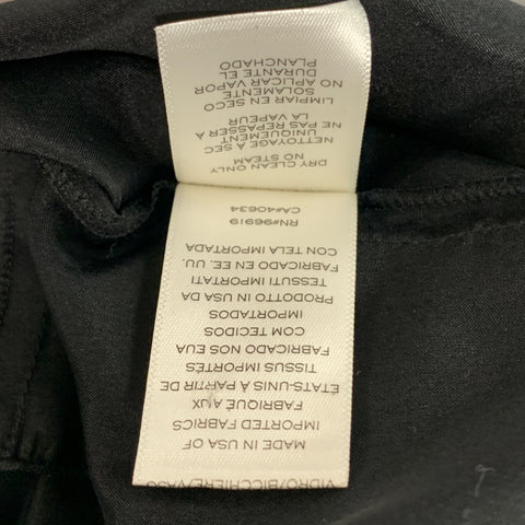 MARC JACOBS Size S Black Nylon Mesh Bow Blouse