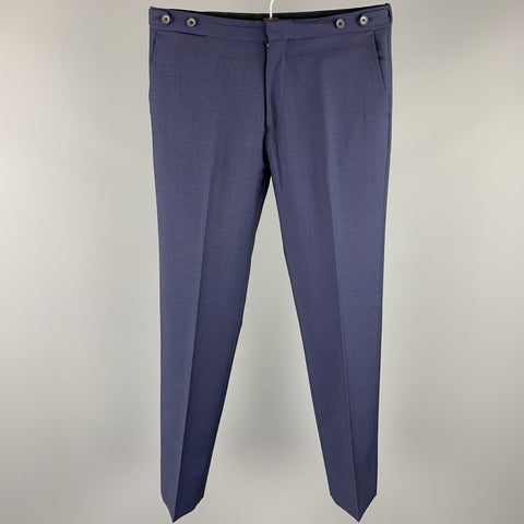 REISS Size 36 Short Navy Wool Notch Lapel Suit
