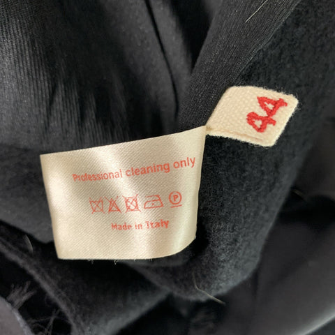 MARNI Size 8 Black Wool &  Nylon Sleeveless Blouse