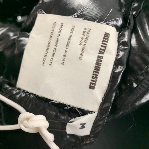 MELITTA BAUMEISTER Harnais rembourré en acétate noir taille M