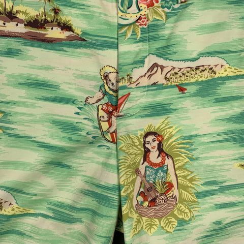 POLO by RALPH LAUREN Size 29 Multi-Color Hawaiian Cotton Zip Fly Shorts