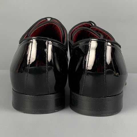 DOLCE & GABBANA Size 9 Black Leather Lace Up Shoes