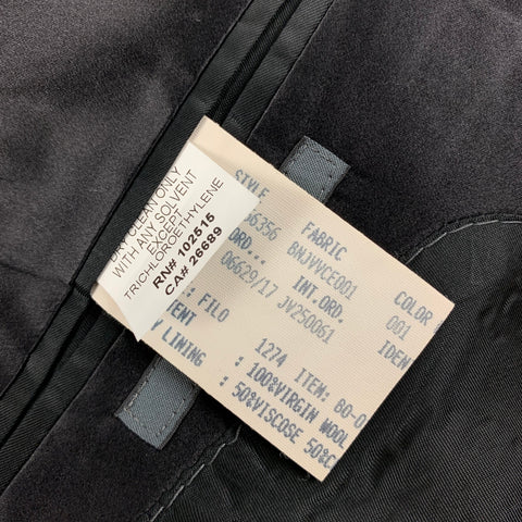 JOHN VARVATOS Size 38 Black Wool Tuxedo Sport Coat