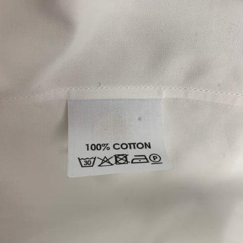 DRIES VAN NOTEN Size 6 White Cotton Sleeveless Shirt