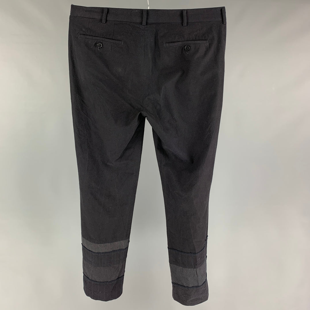 COMME des GARCONS HOMME Size L Navy Patchwork Nylon Cotton Casual Pants