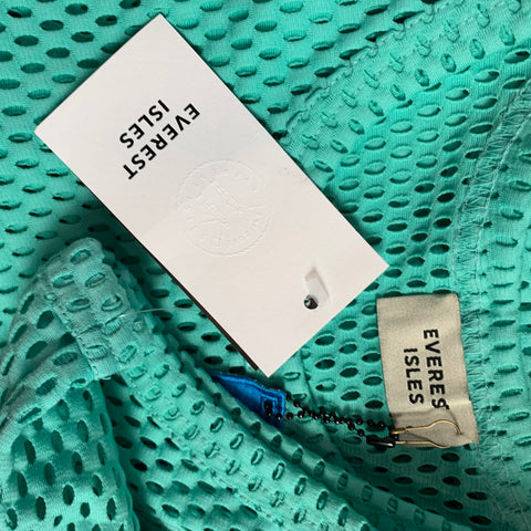 EVEREST ISLES Size L Aqua Mesh Cotton Blend Tank Top