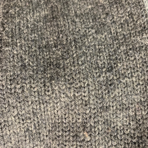ONASSIS Size S Grey Wool Shawl Collar Sweater