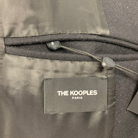 THE KOOPLES Manteau en laine polyamide noir taille S