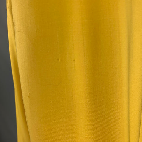 DOLCE & GABBANA Size 44 Yellow Wool Peak Lapel Sport Coat