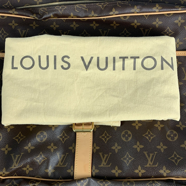 LOUIS VUITTON Bolsos de mano de lona revestida con monograma marrón beige