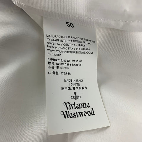 VIVIENNE WESTWOOD Size M White Cotton Button Up Long Sleeve Shirt