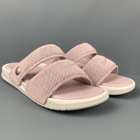 NIKE Talla 12 Sandalias de goma con textura rosa