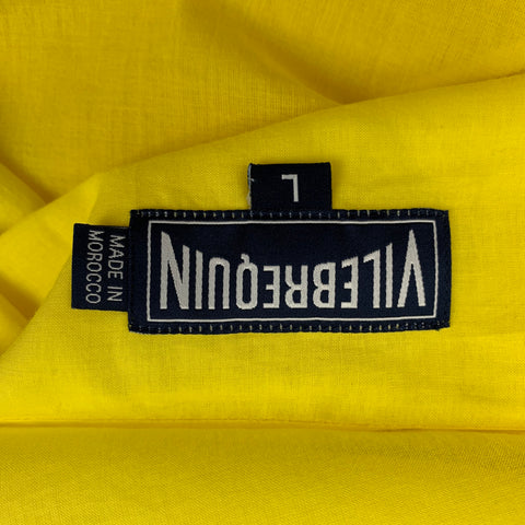 VILEBREQUIN Size L Yellow Cotton Button Up Long Sleeve Shirt