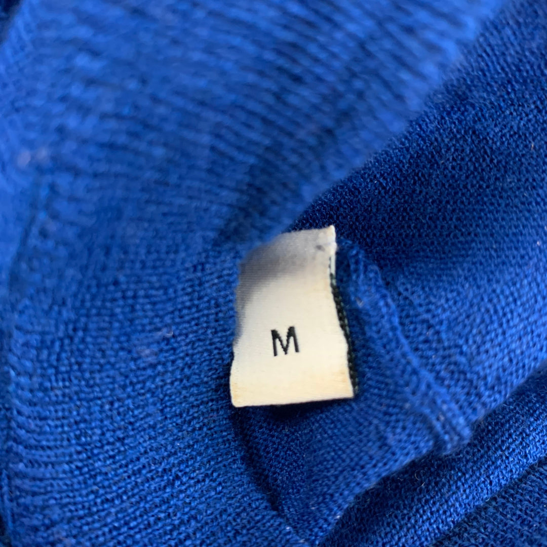 GIVENCHY Size M Royal Blue Knit Wool Crew-Neck Pullover