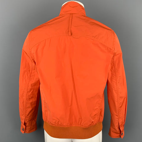 SALVATORE FERRAGAMO Taille 40 Veste Orange Polyester / Coton Full Zip