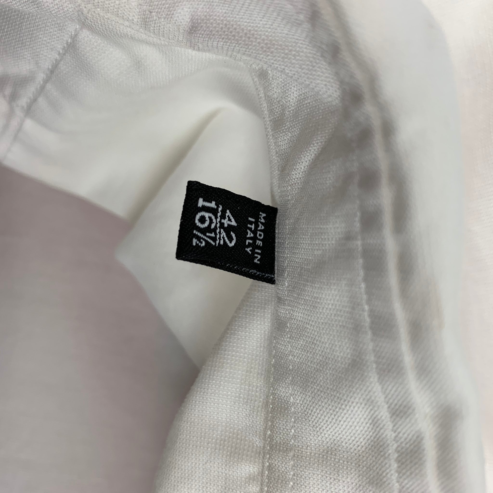 GUCCI Size L White Cotton Tuxedo Long Sleeve Shirt – Sui Generis