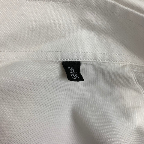 GIORGIO ARMANI Size S White Cotton Button Up Long Sleeve Shirt