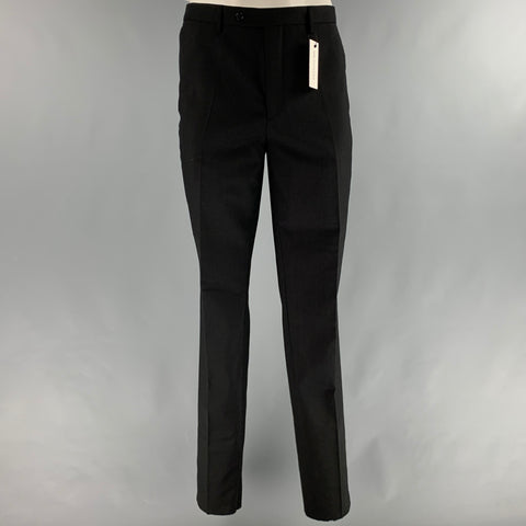 MR P. Taille 46 Tuxedo à col châle en laine unie noire