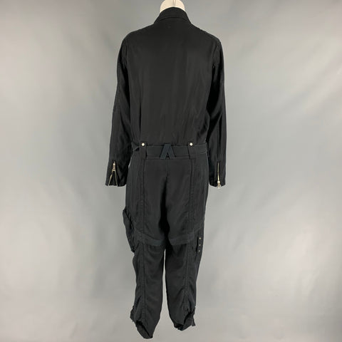 POLO by RALPH LAUREN Size 6 Black Lyocell Belted Jumpsuit
