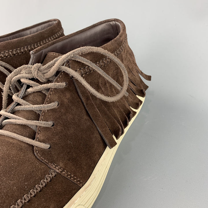 GUCCI Size US 8 Brown Solid Boot Sneakers