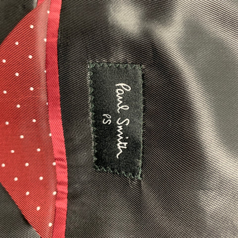 PS by PAUL SMITH Size 38 Navy Black Velvet Cotton Notch Lapel Sport Coat
