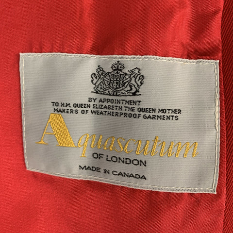 AQUASCUTUM Size 12  Red  Wool Double Brested Blazer