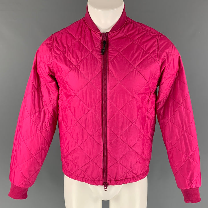 THE VERY WARM Size XS Pink Quilted Nylon Zip Up Jacket