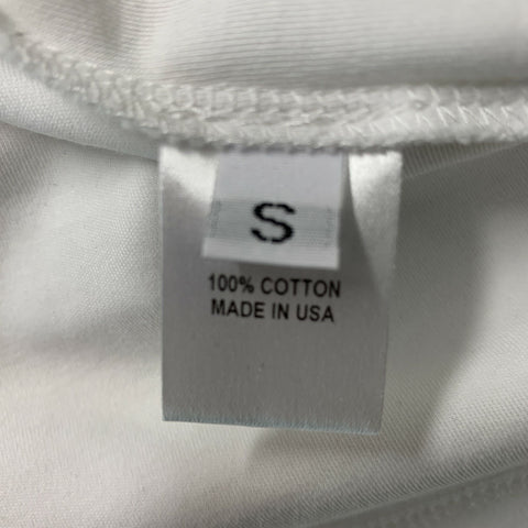 BRANDON MAXWELL Talla S Camiseta de algodón blanca