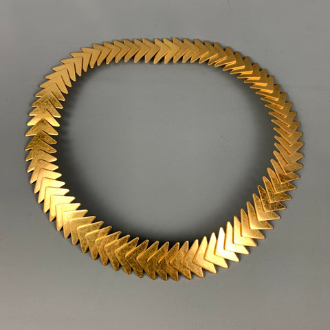 BOTTEGA VENETA Waist Size S Gold Metal Belt