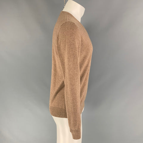 MAISON MARTIN MARGIELA Size M Tan Cashmere V-Neck Pullover