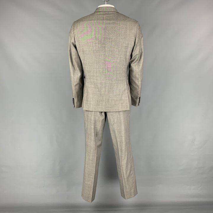 PAUL SMITH The Kensington Size 46 Regular Grey Heather Wool Notch Lapel Suit