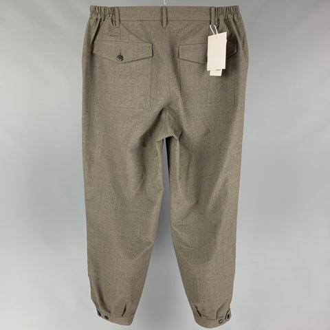 VISVIM Pantalón Carroll con cremallera y cremallera de algodón gris talla L