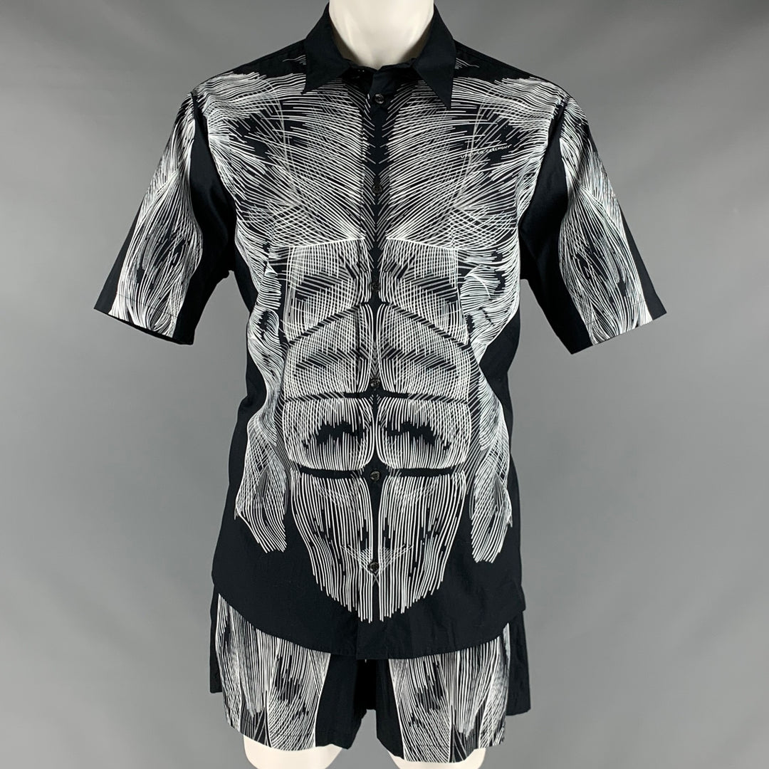 OPENING CEREMONY Size S Black White Print Cotton Set