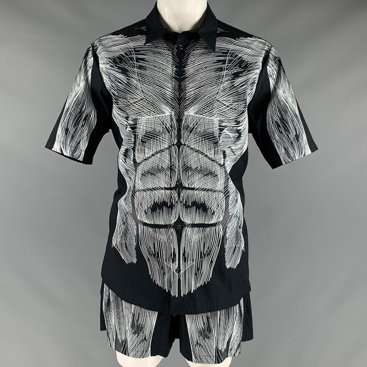 OPENING CEREMONY Size S Black White Print Cotton Set