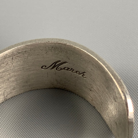 SALISBURY Silver Pewter March Cuff Bracelet