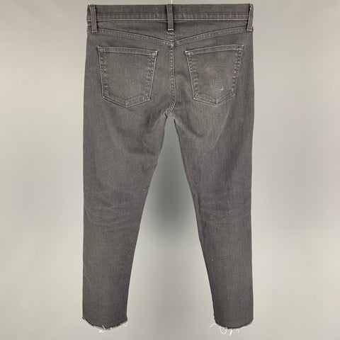 J.BRAND Vaqueros con dobladillo sin rematar de algodón gris talla 31