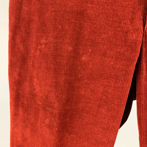ETRO Size 30 Brick Corduroy Cotton Elastane Dress Pants
