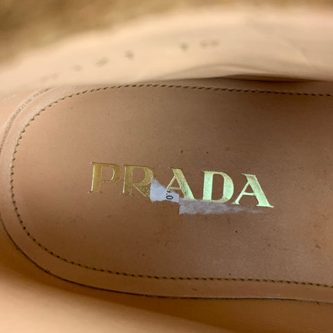 PRADA Size 11 Brown Studded Suede Chukka Boots