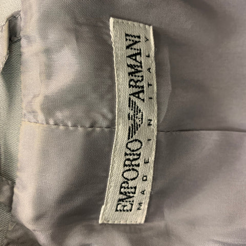 EMPORIO ARMANI Size 2 Grey Mint Polyester Blend Jacket