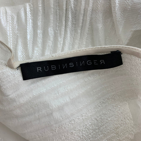 RUBIN SINGER Size One Size White Jacquard Cropped Dress Top