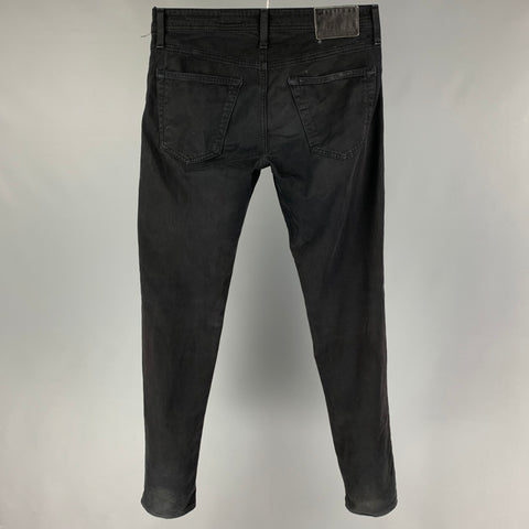 ADRIANO GOLDSCHMIED Talla 30 Vaqueros pitillo de algodón negro