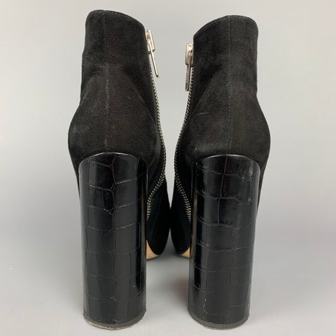ALEJANDRO INGELMO Talla 5.5 Botines Plataforma Ante Negro