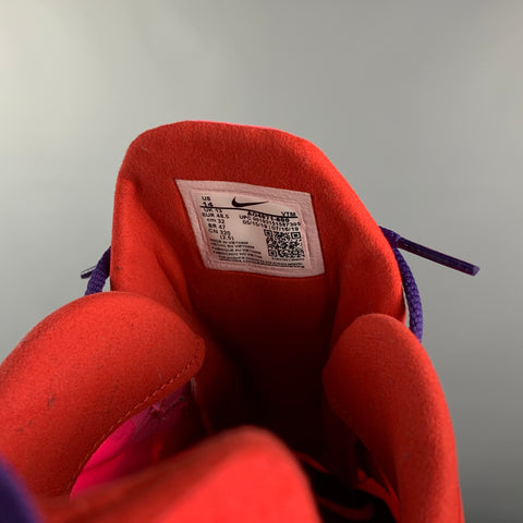 NIKE AIR70 React Size 14 Pink Red Color Block Leather Sneakers