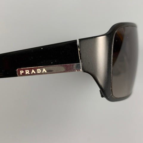 PRADA Black Metal Sunglasses & Eyewear