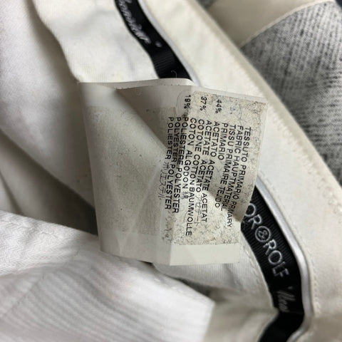 VIKTOR & ROLF Size 32 Grey & White Heather Acetate Blend Tuxedo Dress Pants