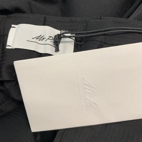 MR P. Taille 46 Tuxedo à col châle en laine unie noire