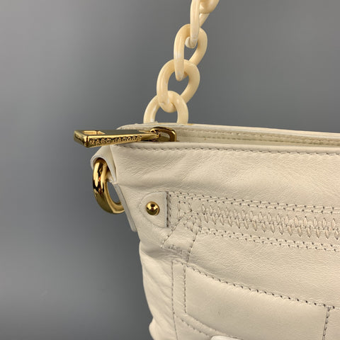 MARC JACOBS Cream Leather Shoulder Strap Handbag