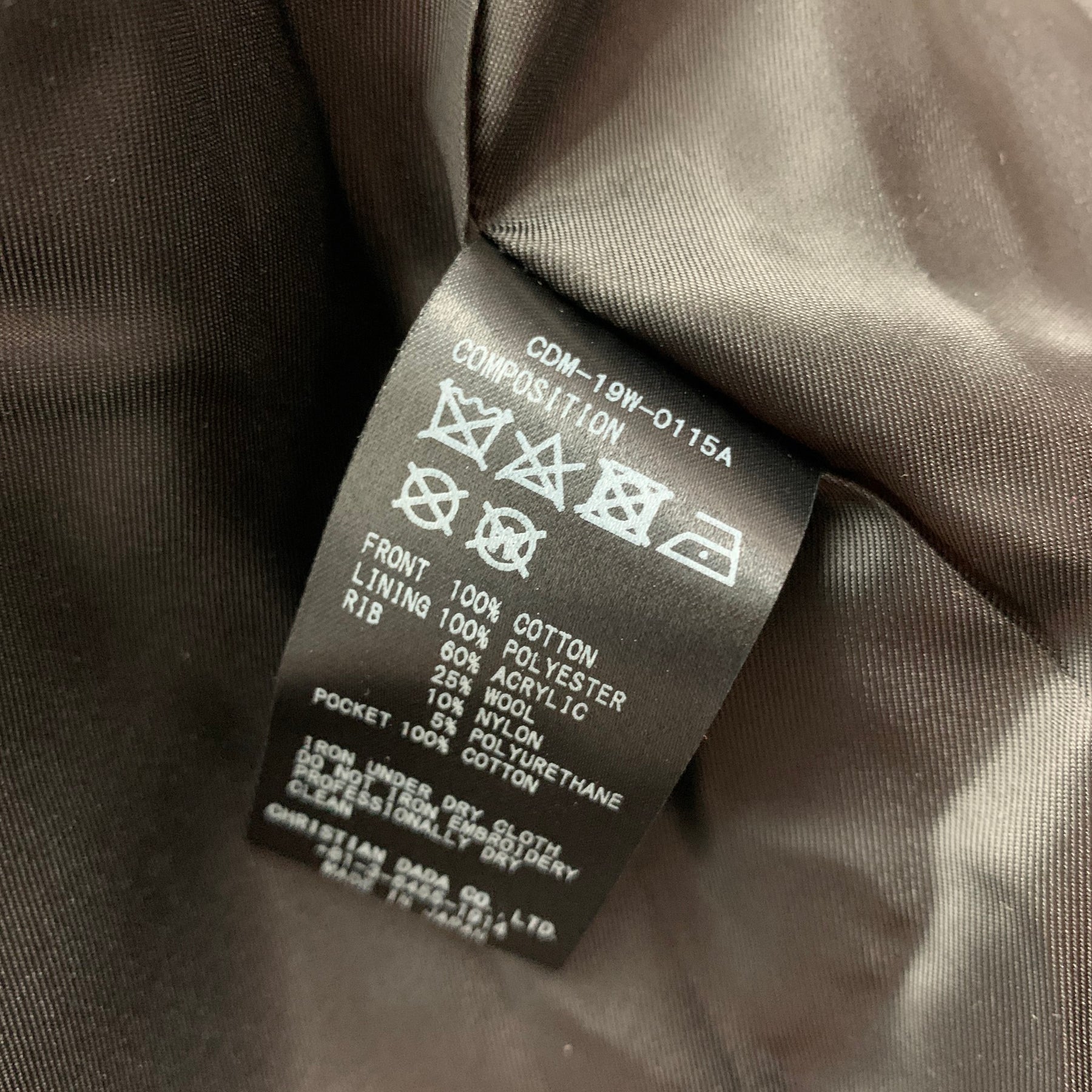 CHRISTIAN DADA FW 19 Size 38 Black Copper Embroidery Cropped