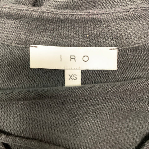IRO Tissa Taille XS Débardeur sans manches en lin blanc uni